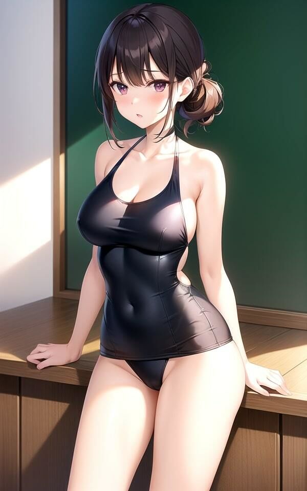 スクール水着の美少女たち サンプル2ページ目