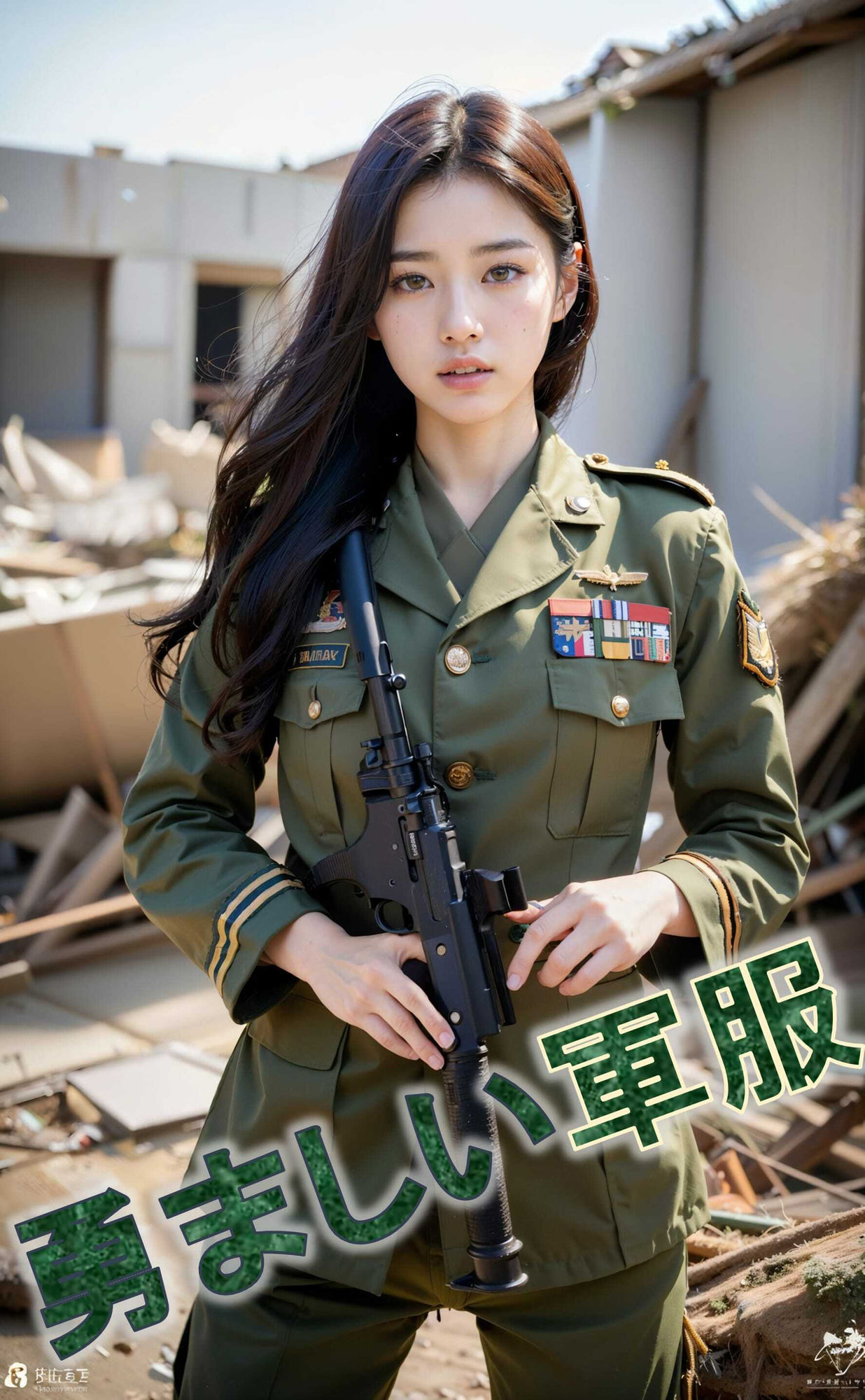 ミリタリー美女写真集 サンプル1ページ目