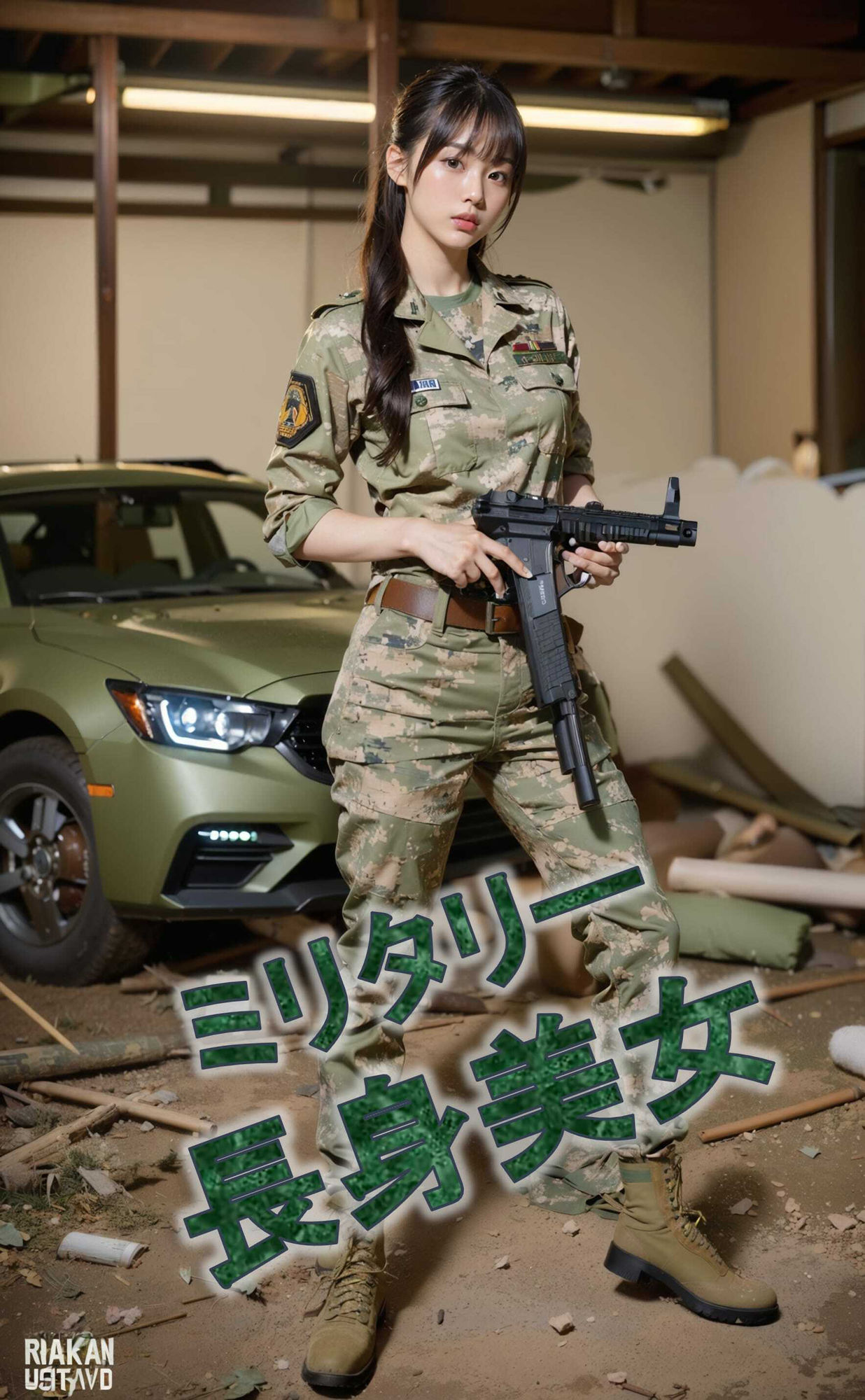 ミリタリー美女写真集 サンプル3ページ目