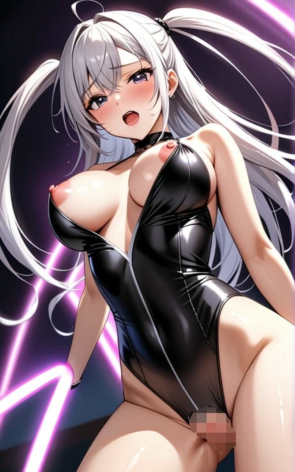 巨乳で痴女のレオタード おっぱいがレオタードからはみ出しちゃった！ サンプル5ページ目