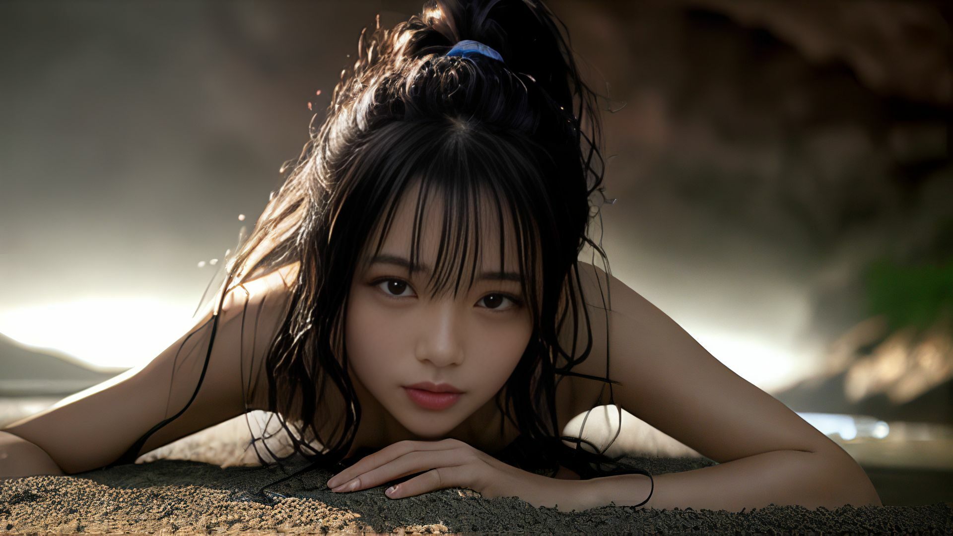 ここは桃源郷 秘境洞窟へようこそ！ AI写真集 サンプル8ページ目