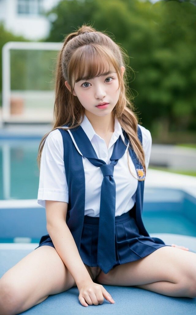 座り方が素敵すぎる美女 AIグラビア写真集 サンプル9ページ目
