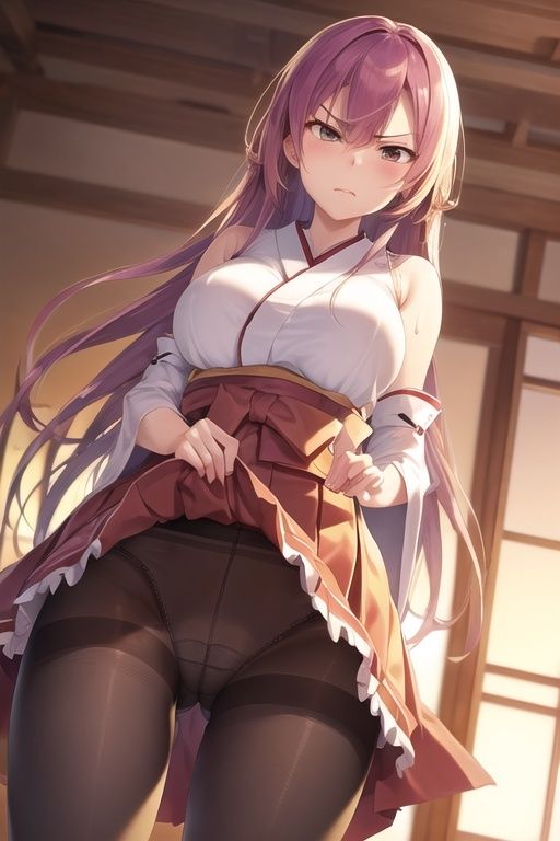 嫌顔スカートたくし上げパンツ〜巫女編〜 サンプル8ページ目