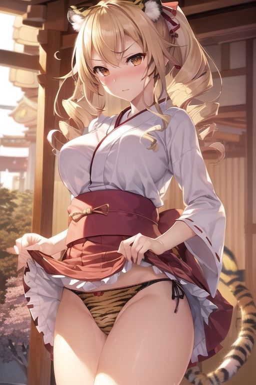 嫌顔スカートたくし上げパンツ〜巫女編〜 サンプル10ページ目