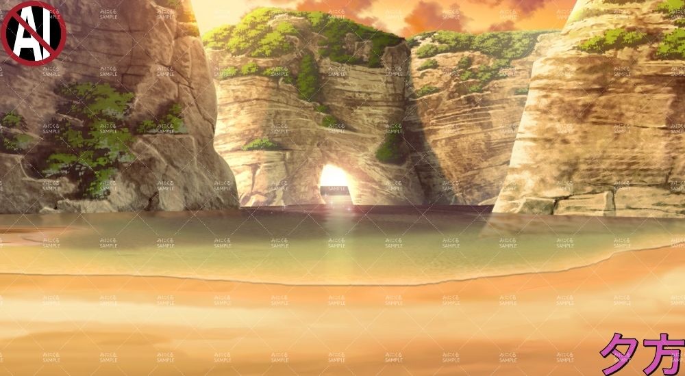 みにくる動く背景素材集『秘境の入江』 サンプル2ページ目