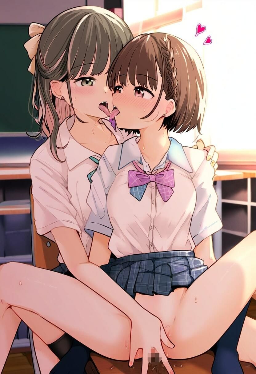レズギャルのラブラブ百合エッチ！マンコが濡れる女学園！ サンプル3ページ目