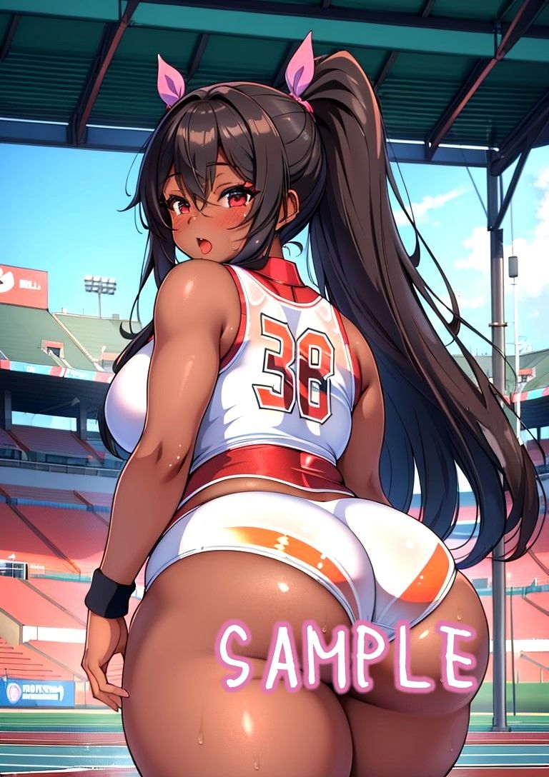 褐色少女シリーズ 1巻 陸上部 サンプル3ページ目