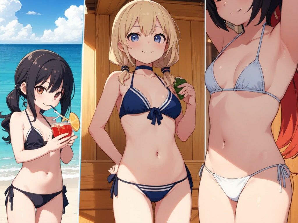 水着乙女 サンプル3ページ目