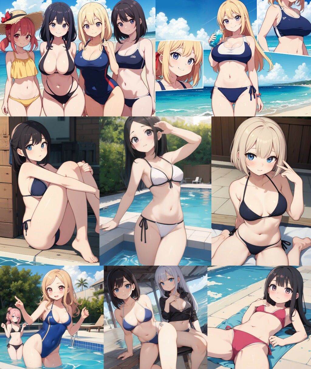 水着乙女 サンプル4ページ目