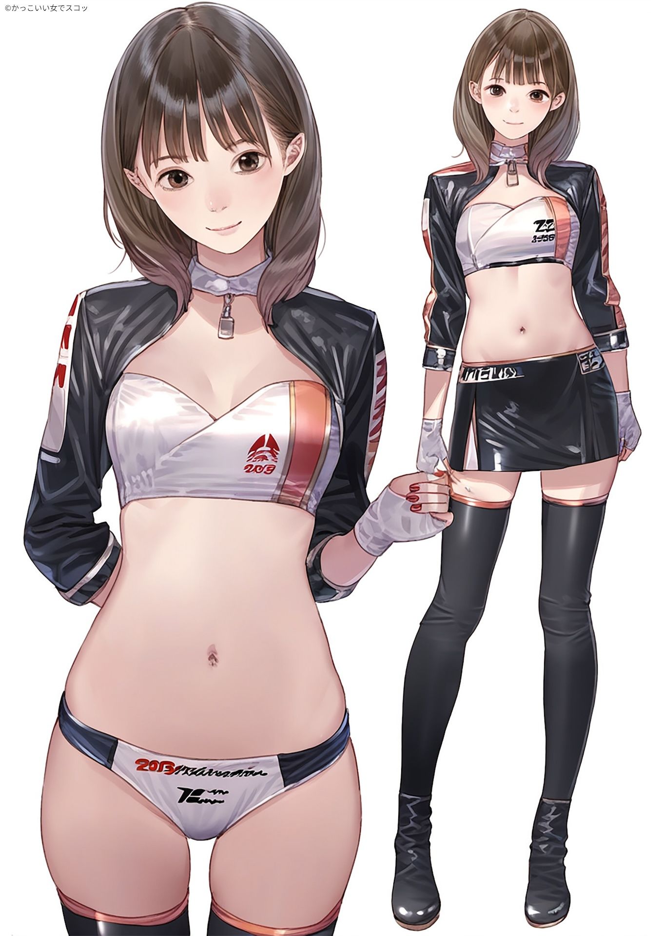 レースクイーンの後ろ姿 サンプル2ページ目