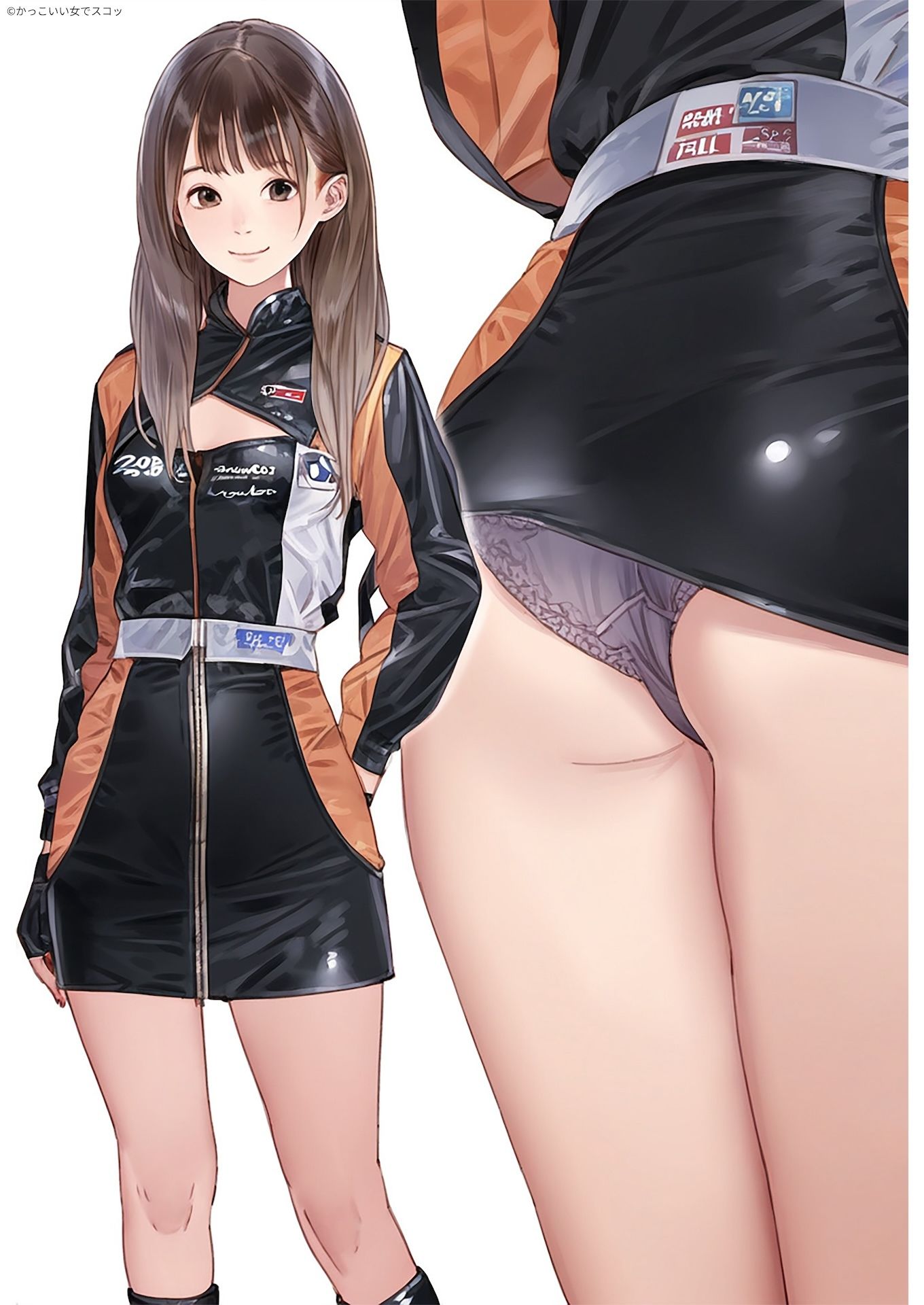 レースクイーンの後ろ姿 サンプル4ページ目
