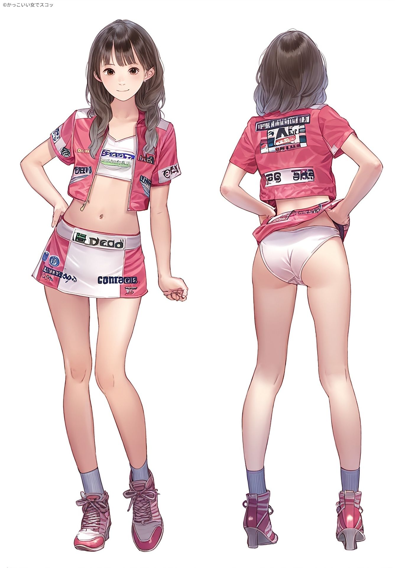 レースクイーンの後ろ姿 サンプル6ページ目