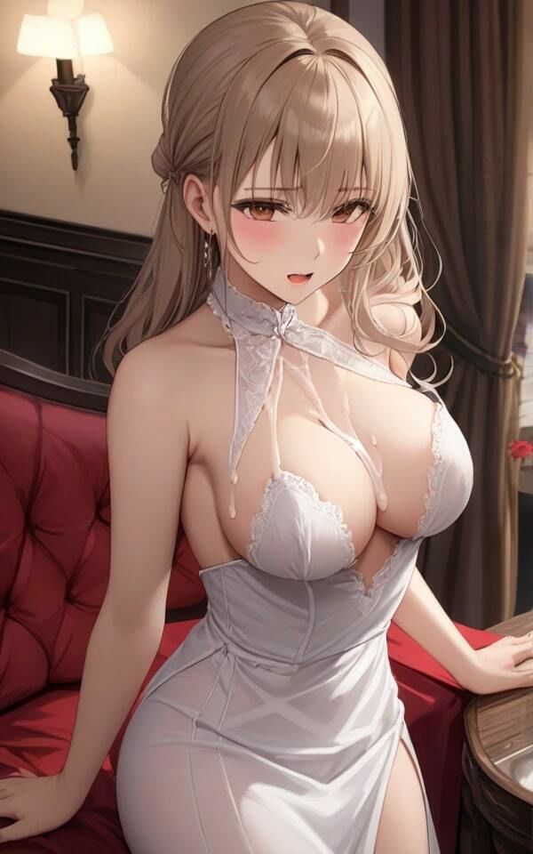 妖艶な美女のセクシードレス ノーブラのドレス姿はどうかな？ サンプル6ページ目