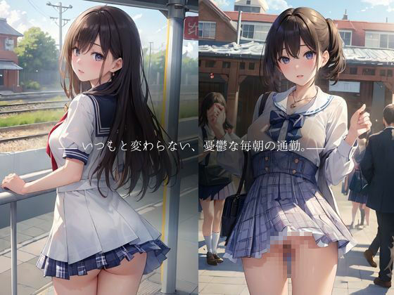 淫乱女子校生〜みだらな満員電車編〜 サンプル1ページ目