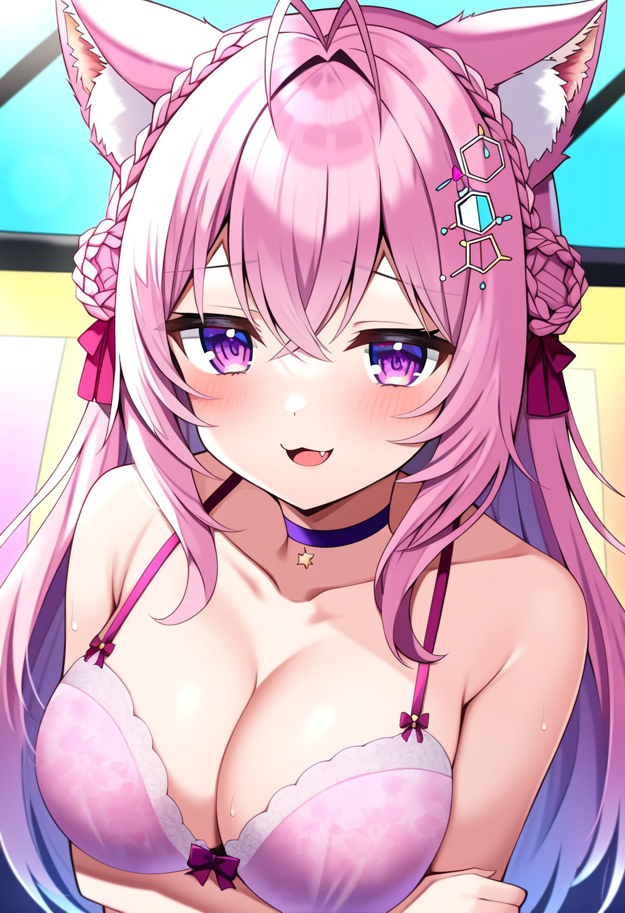 【買い切り版】バーチャル衣装故障で羞恥こんこよ（English translation included） サンプル5ページ目