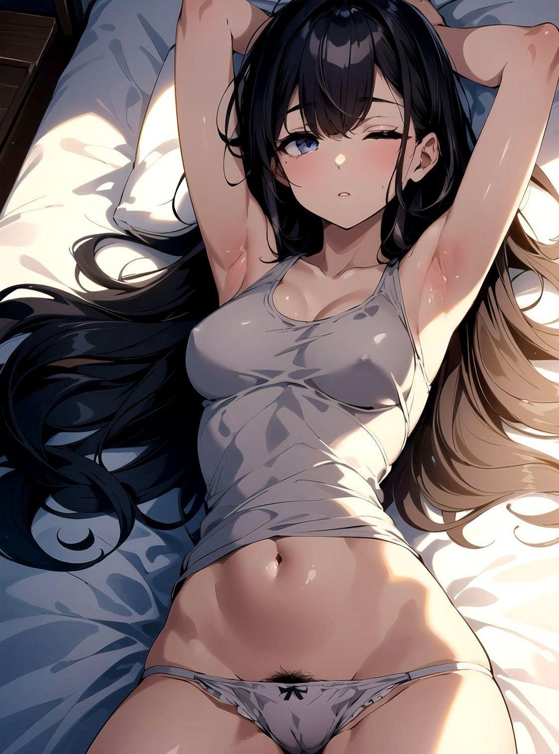 寝起きのだらしない下着美女たちアニメチック サンプル7ページ目