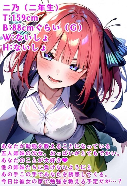 二乃にマゾなのがバレた サンプル1ページ目