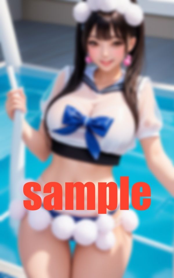 ふわふわぽんぽんプールパフォーマーお姉さんの高額お触り券転売中 サンプル2ページ目