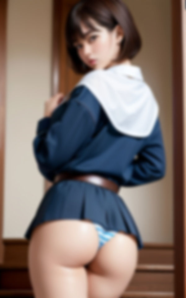 純粋な女の子がお尻で誘う サンプル6ページ目