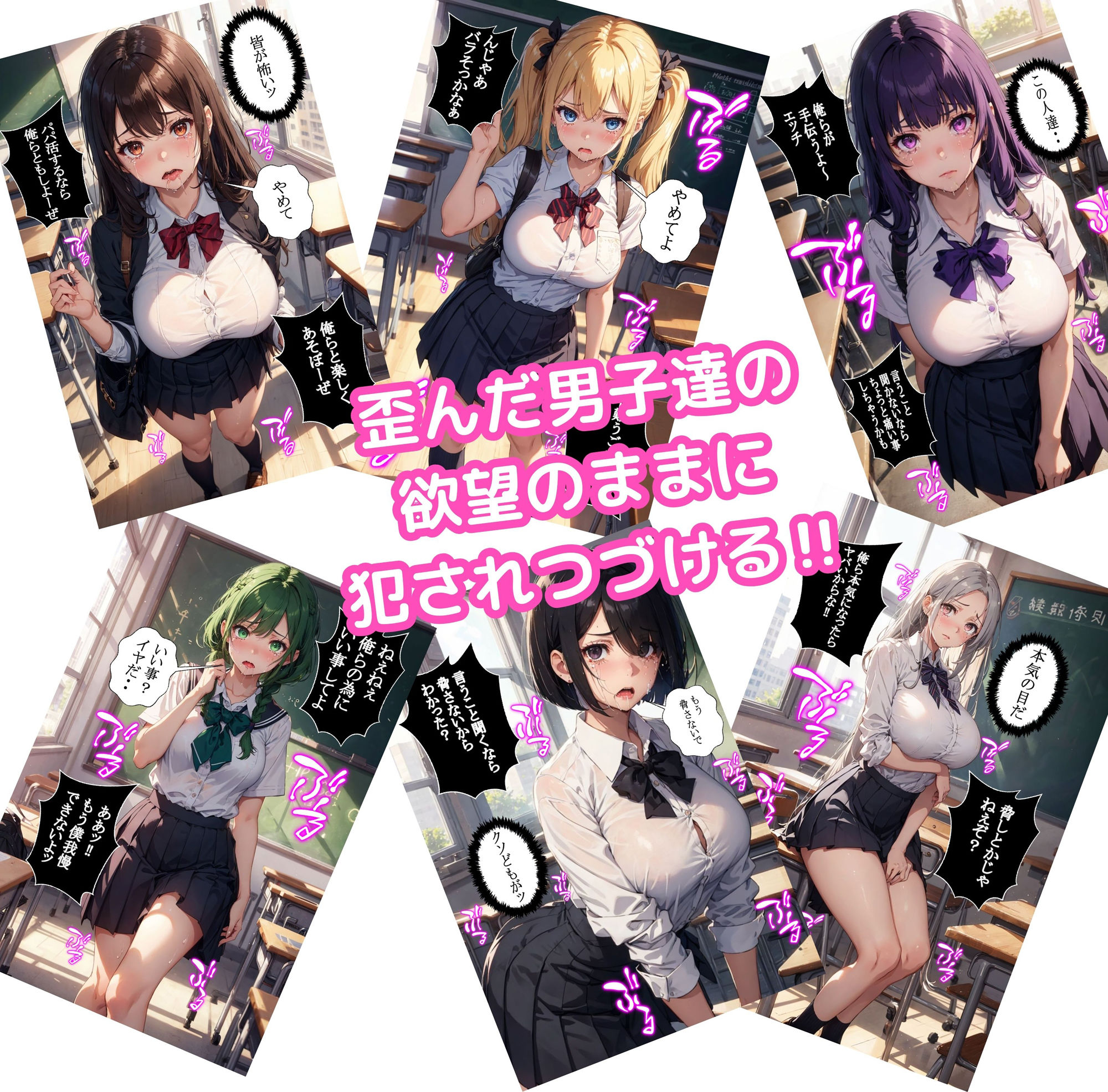 12人の訳アリ女子校生を●す話 大集合編【セリフ付き】 サンプル4ページ目