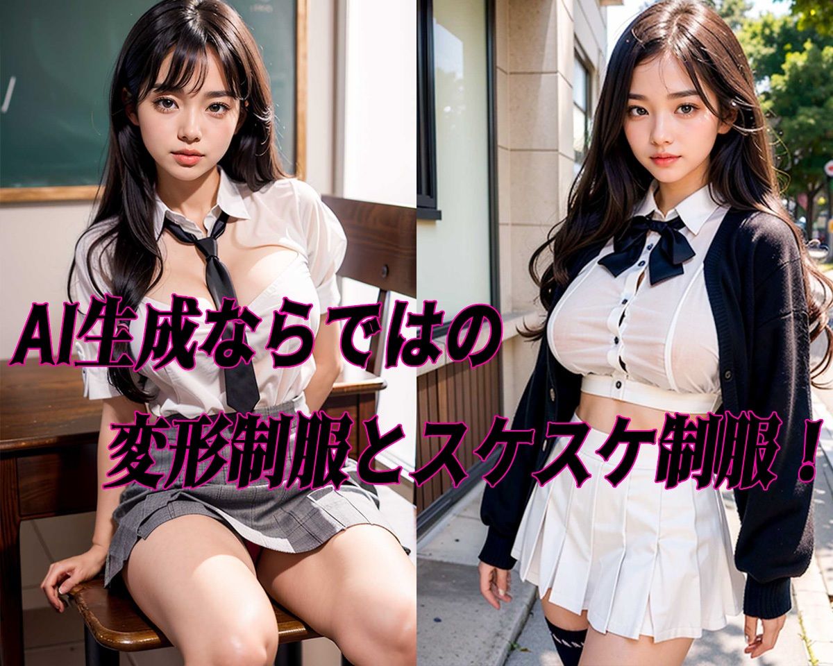 女子校生制服コレクション 黒髪 サンプル4ページ目