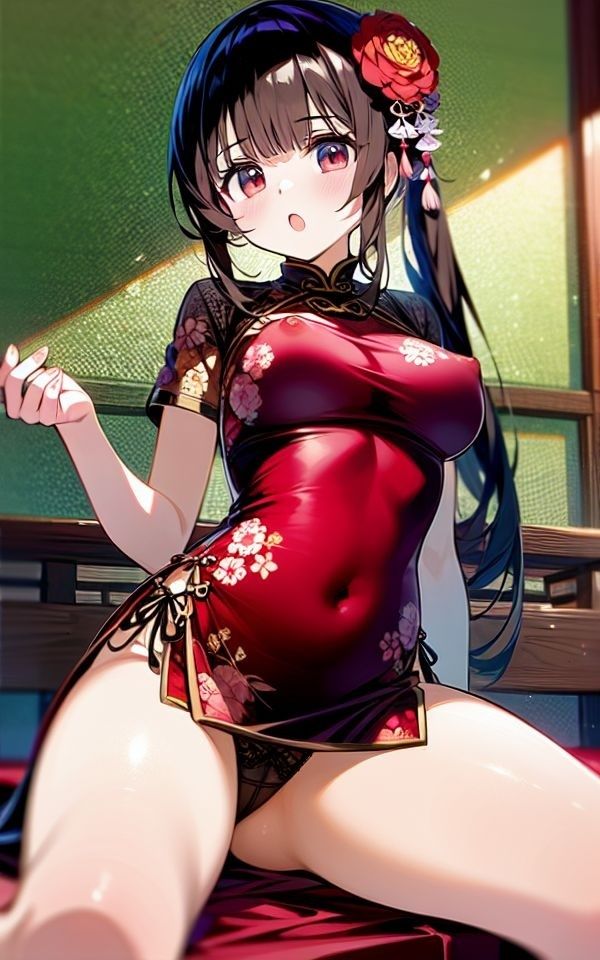 はやくイッちゃいな★ドレスの下の神マ◯コにもう限界、うっ！ サンプル1ページ目