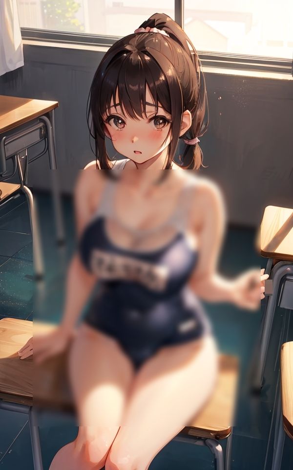 この水着ちっちゃすぎてはみ出ちゃいそう サンプル2ページ目