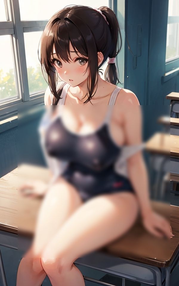 この水着ちっちゃすぎてはみ出ちゃいそう サンプル4ページ目
