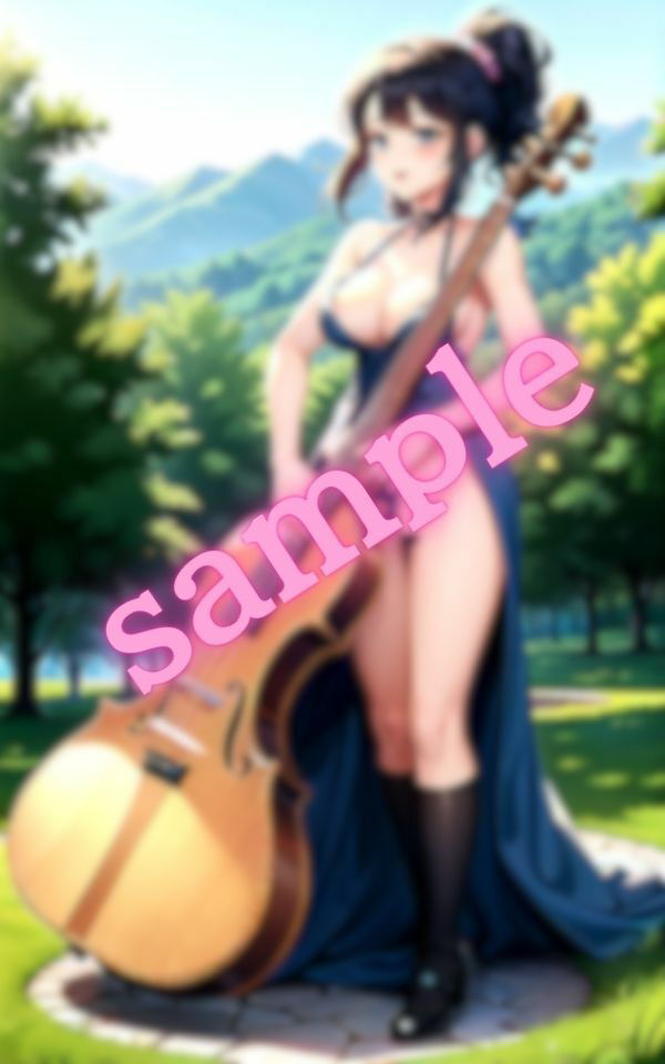 元吹奏楽部の変態美女達がおっぱい丸出しで演奏する画像集 サンプル1ページ目