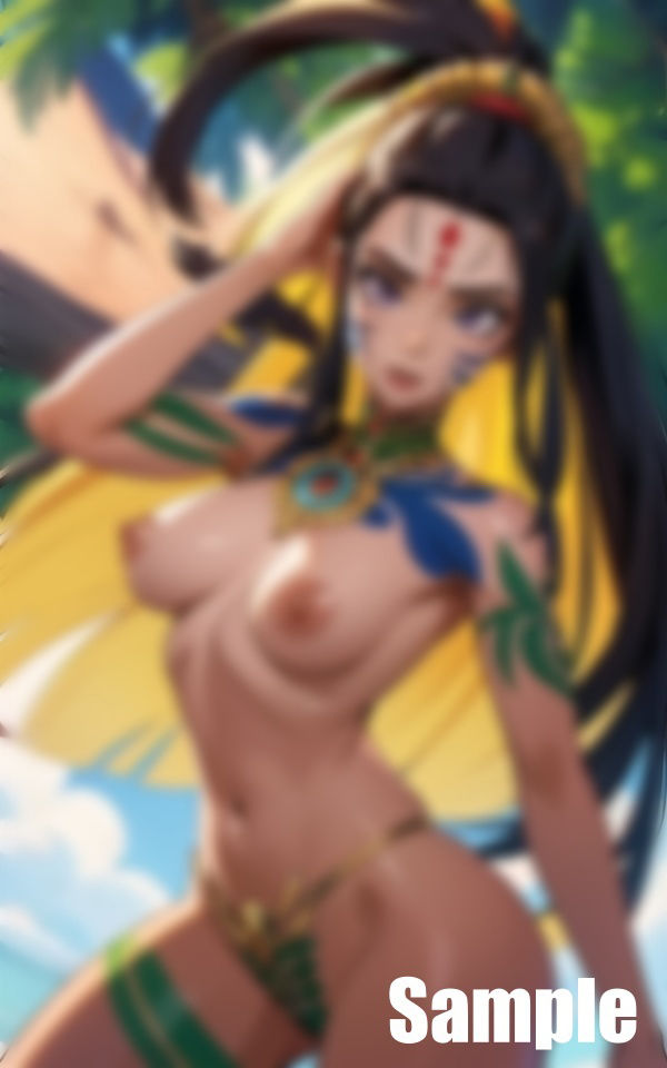 アマゾンかぶれのボディペイント女子たち サンプル3ページ目