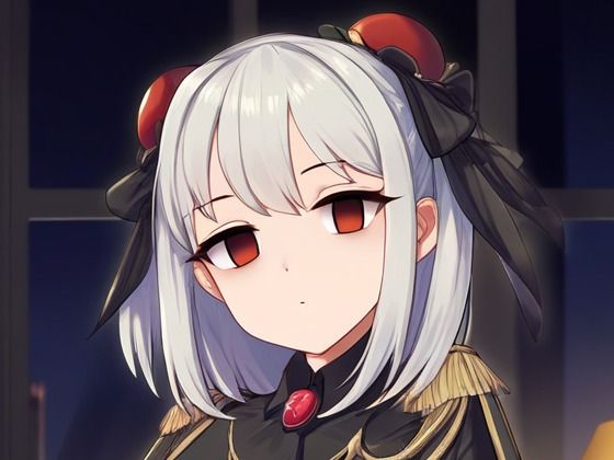 悪墜ちした女の子が催●にかかってスカートをたくし上げている画像
