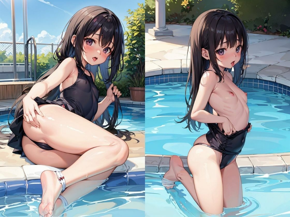 つるぺた性交日記ー水着編ー サンプル3ページ目