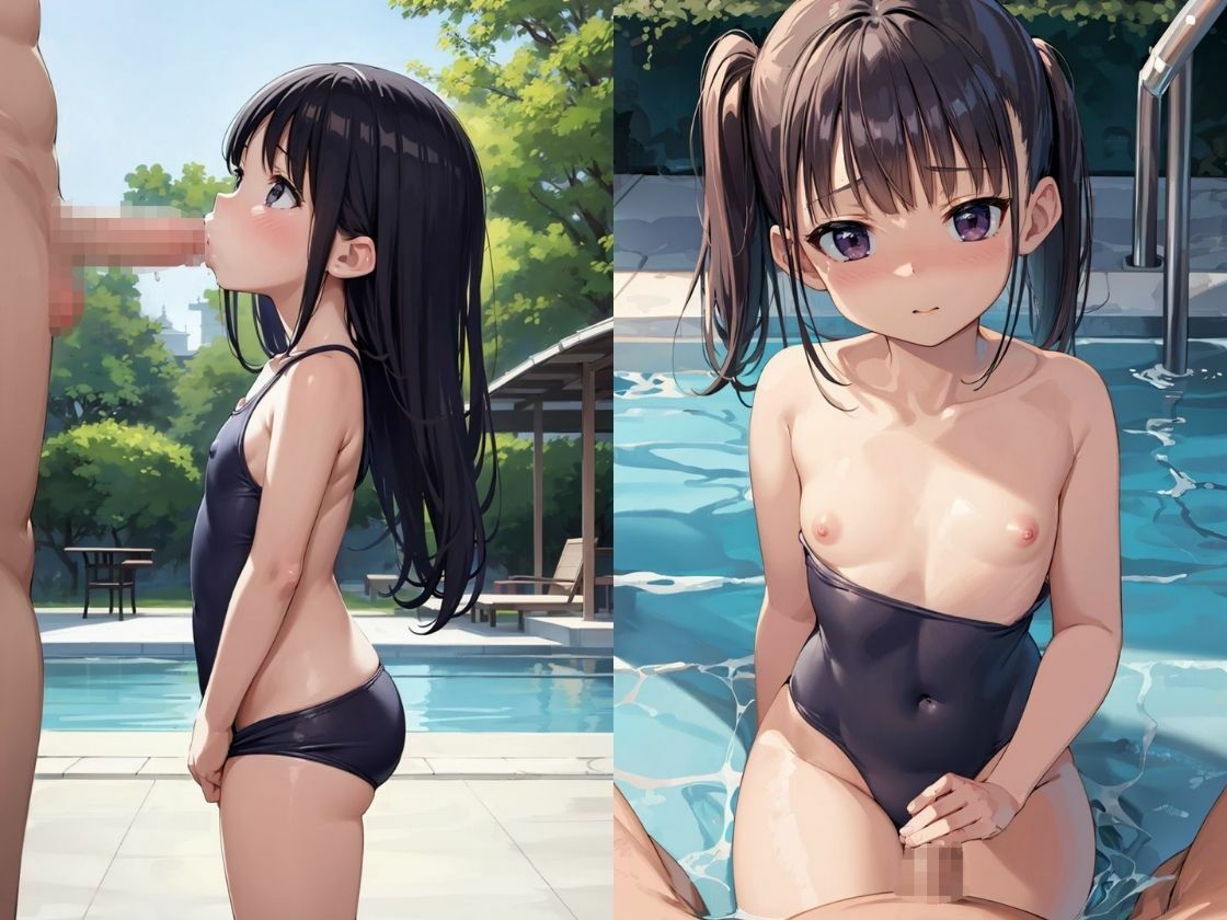 つるぺた性交日記ー水着編ー サンプル4ページ目