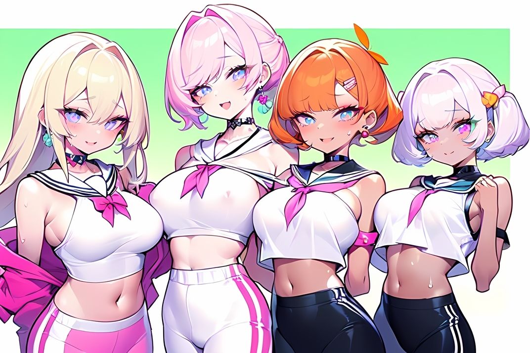 【ムチッと枚数増量中！】PASTEL GIRLS 4 ギャルJK達がドすけべボディを自慢気に見せつけてくる（全120P） サンプル9ページ目