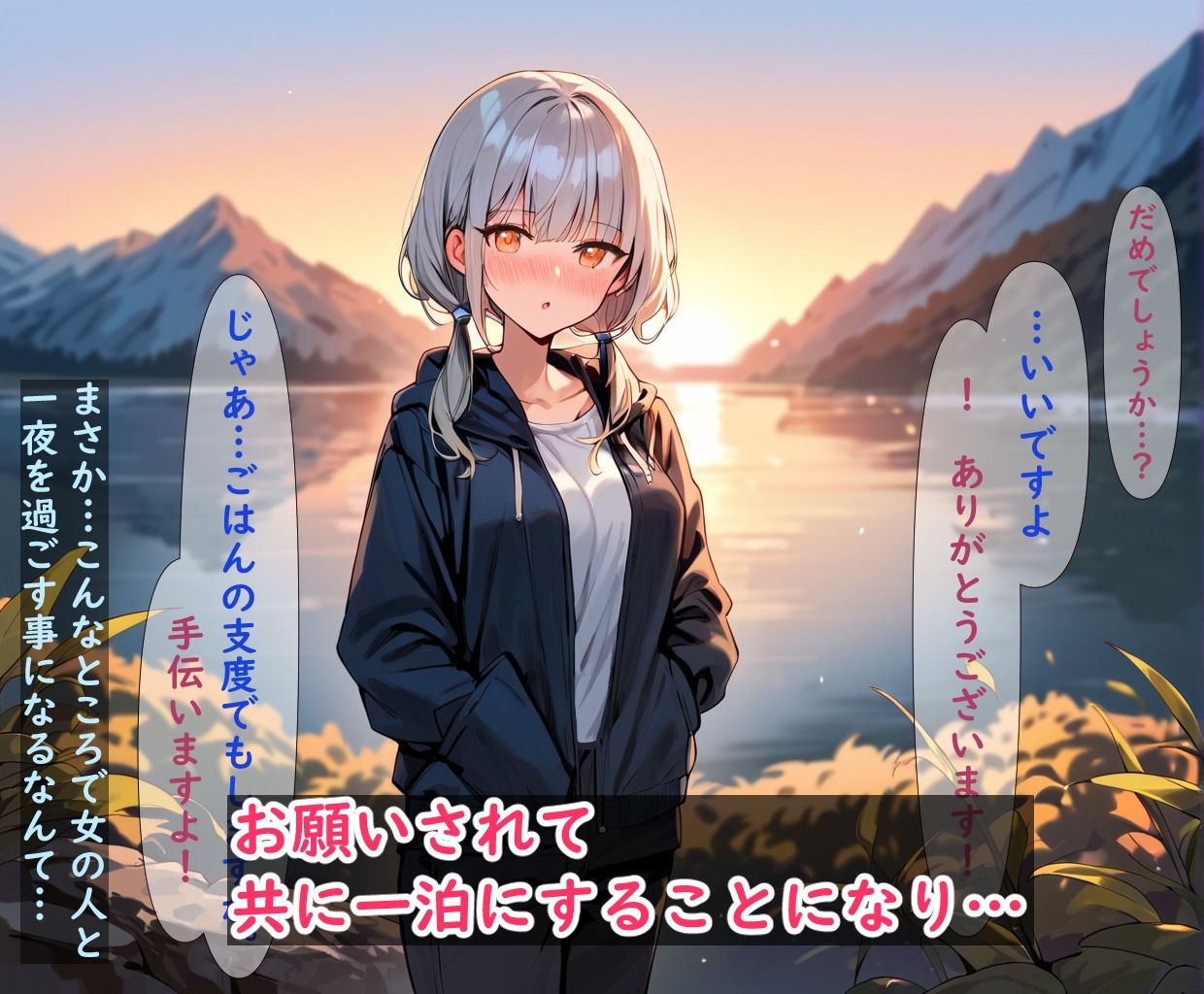 山奥キャンプ地で遭遇した女性に睡眠薬を盛られてしまう話 サンプル2ページ目