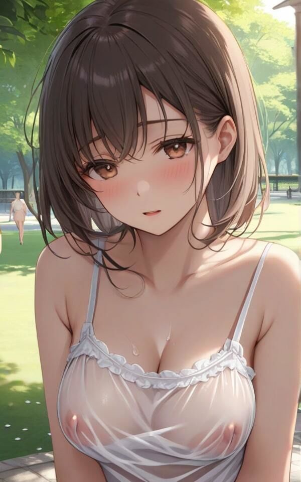 公園で透けた服の美女とデート！ 何でみんな見るのかな？ サンプル6ページ目