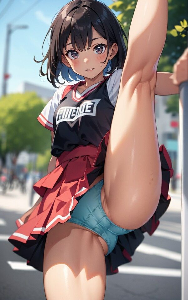 色々な服でハイキックパンチラ01 サンプル2ページ目