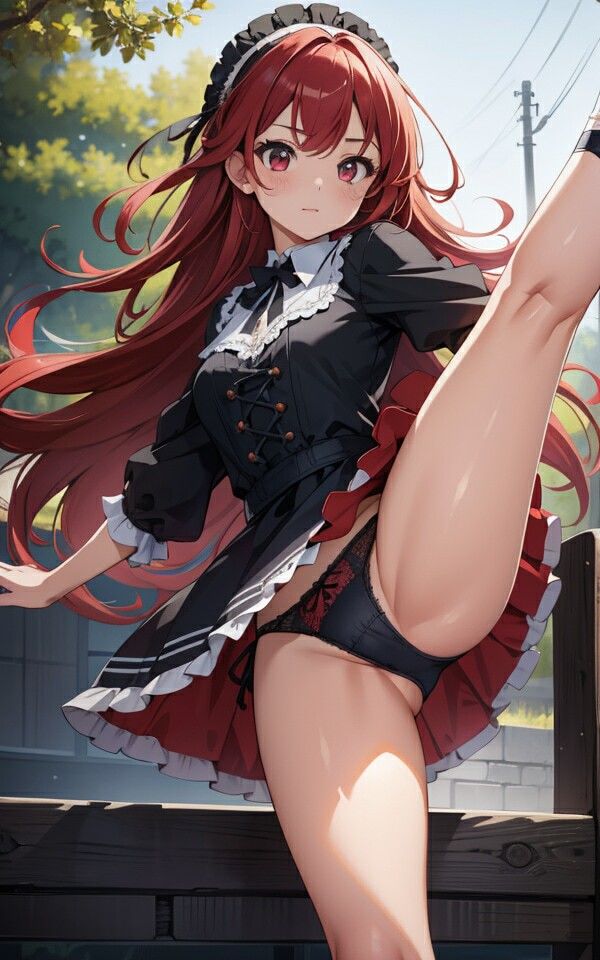 色々な服でハイキックパンチラ01 サンプル4ページ目