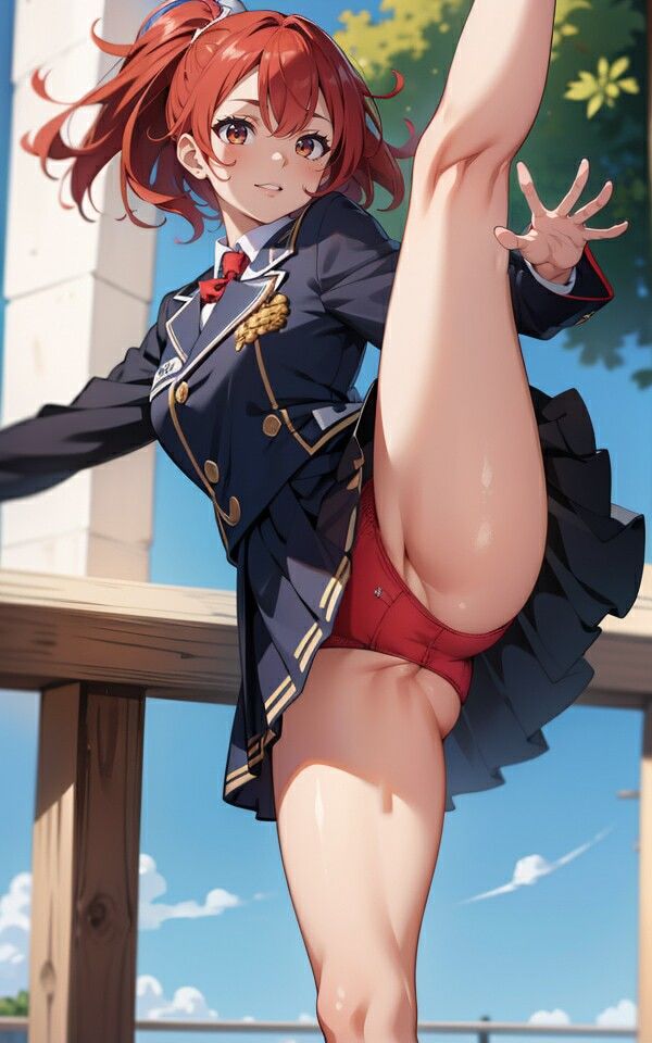 色々な服でハイキックパンチラ01 サンプル7ページ目