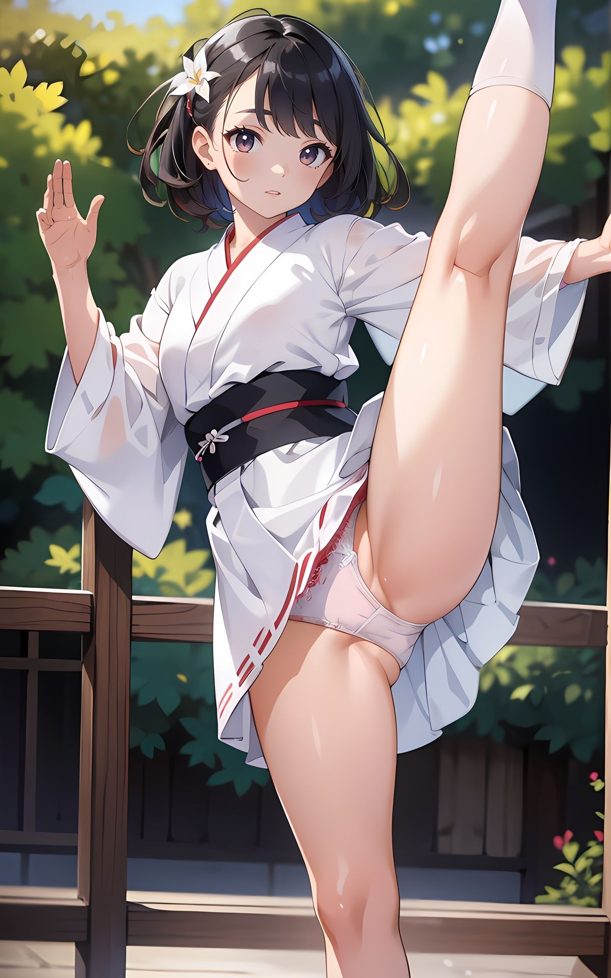 色々な服でハイキックパンチラ02 サンプル2ページ目