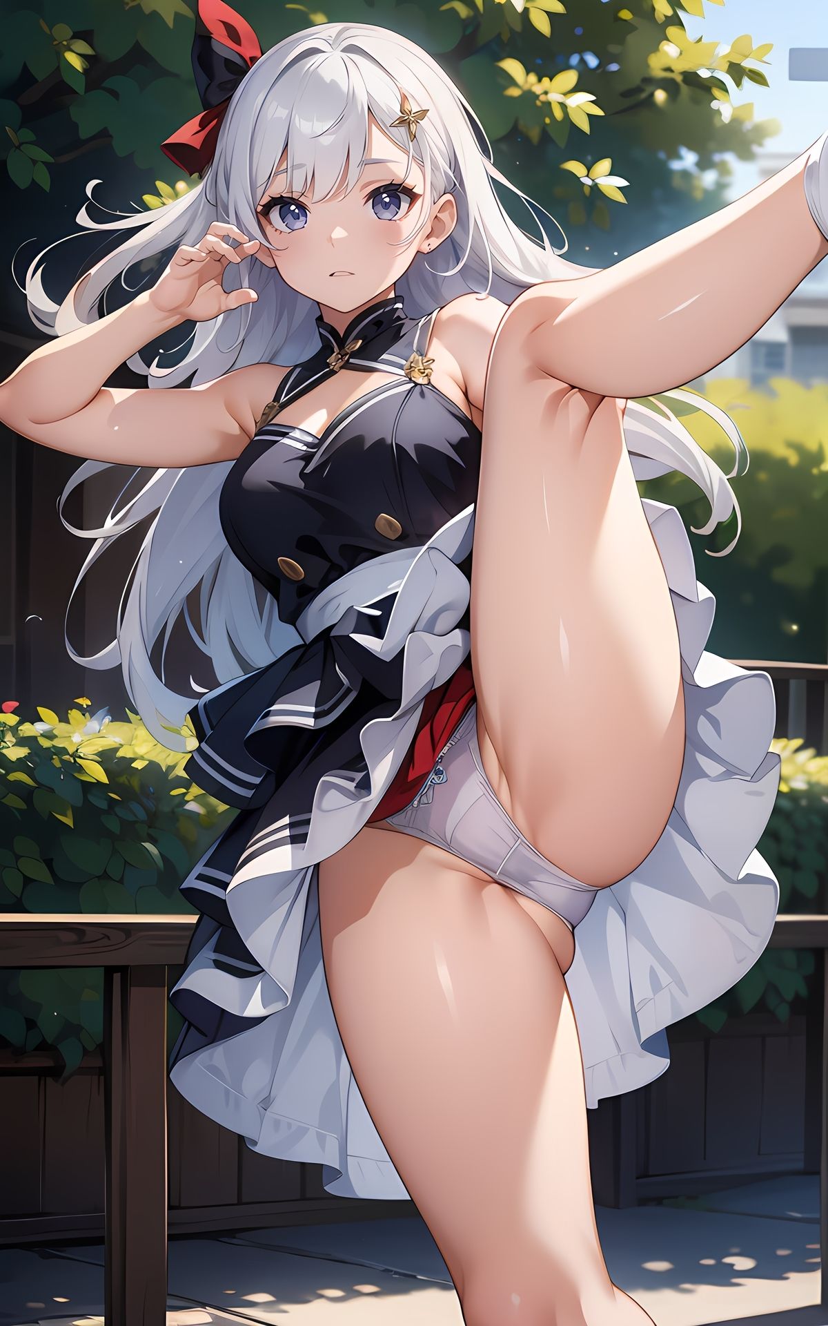色々な服でハイキックパンチラ02 サンプル5ページ目