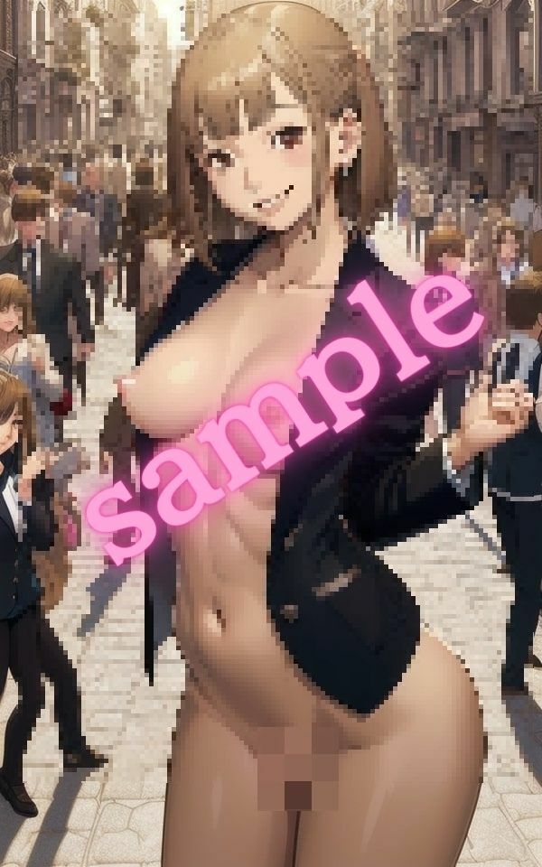 会社の同僚が裸で街を歩いていた・・・ サンプル4ページ目