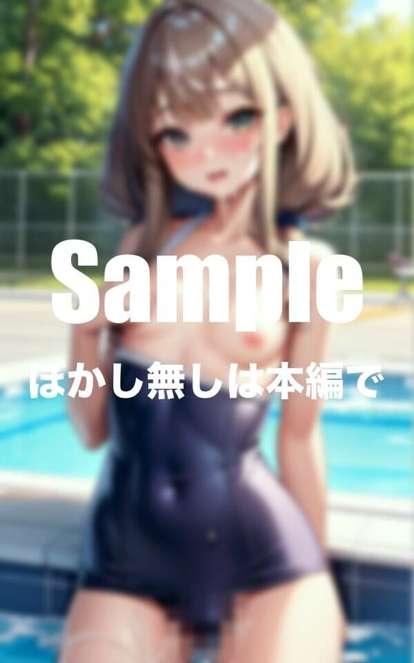 水着美女にぶっかけ中◯し サンプル2ページ目