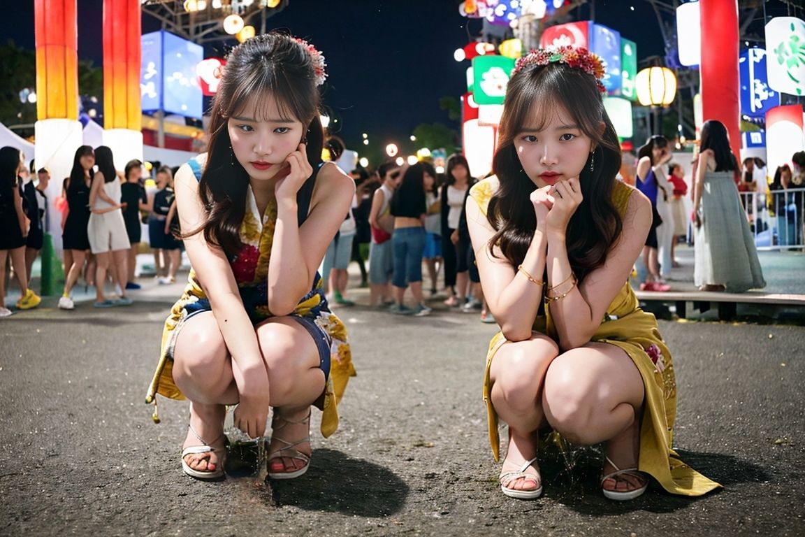 夏祭りおもらし サンプル1ページ目