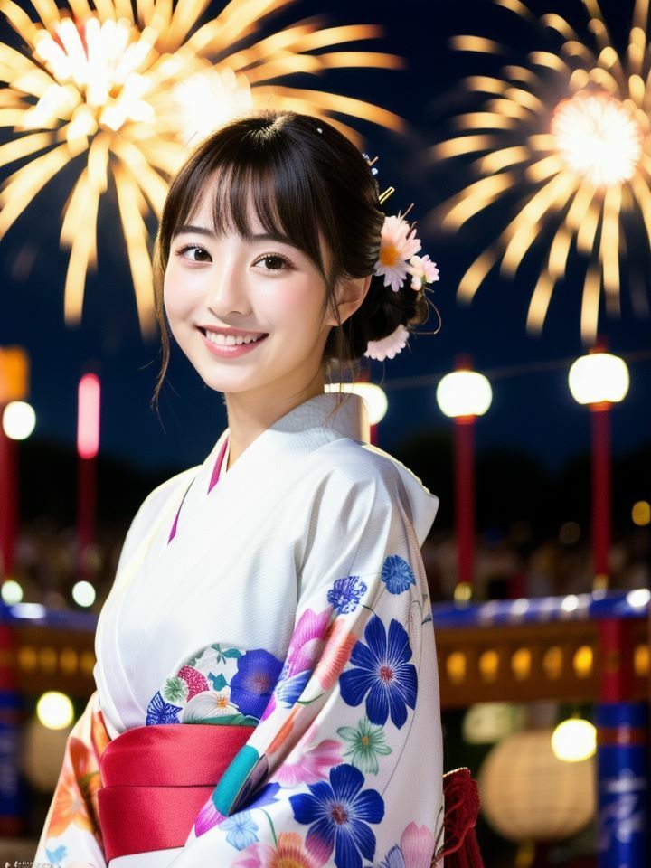 巨乳で美人な浴衣娘とイク！夏祭りツアー サンプル2ページ目