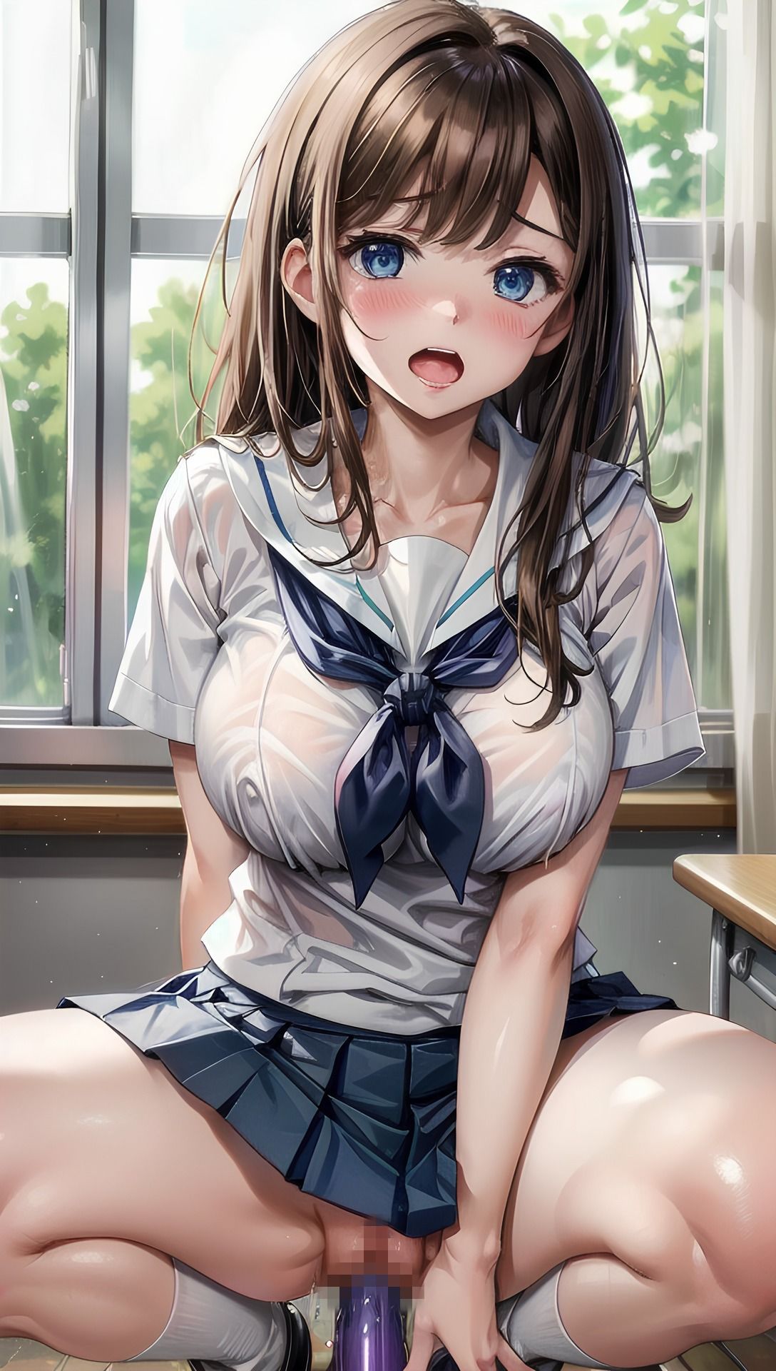 清楚系の学園女子 サンプル4ページ目