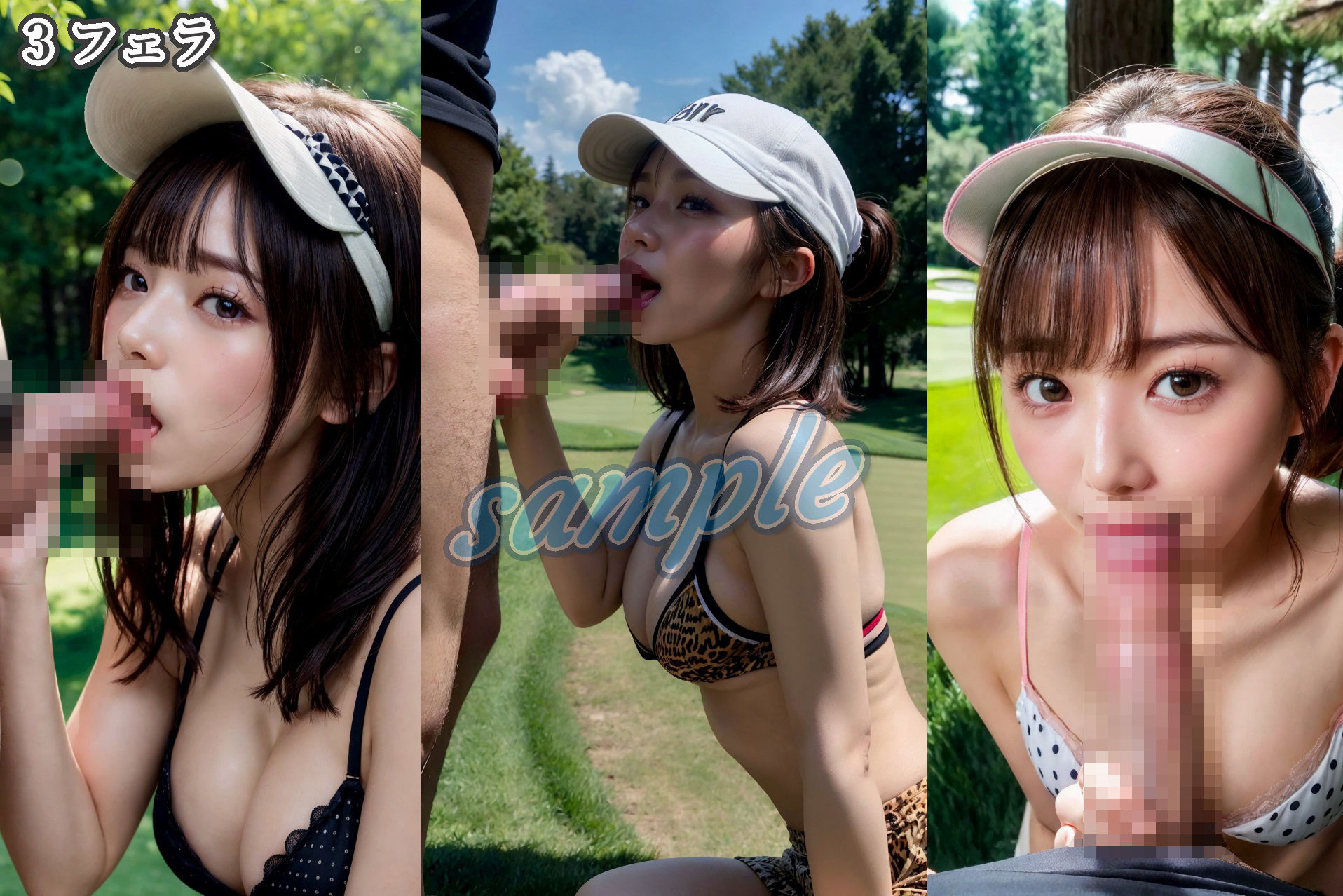 女子ゴルファー魅せつけアプローチ サンプル5ページ目