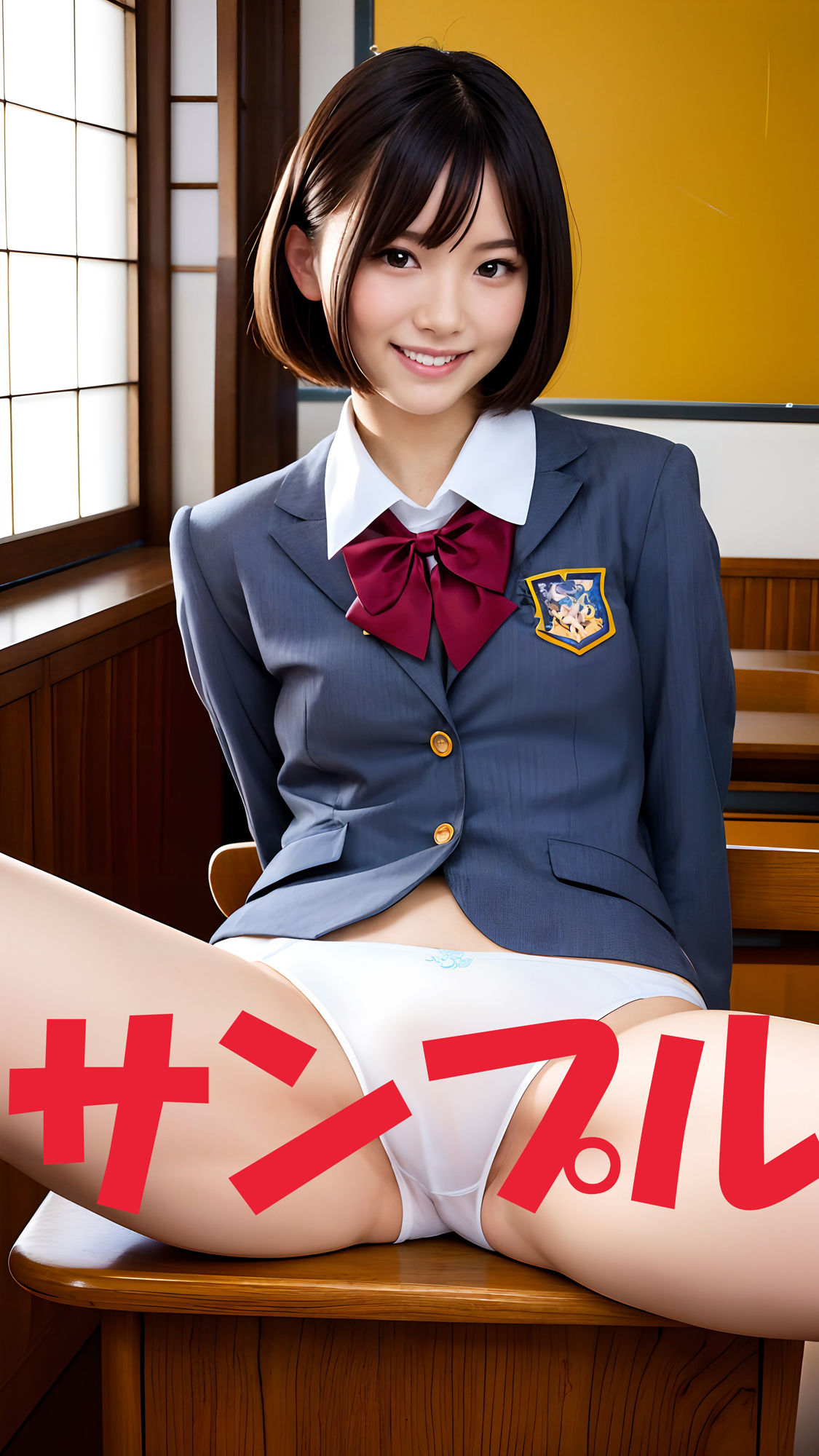 4K画質！全員18歳！拘りのM字開脚！第1弾＜教室であの子のあそこが見たい！＞ サンプル2ページ目