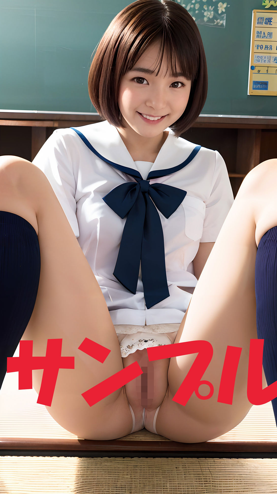 4K画質！全員18歳！拘りのM字開脚！第1弾＜教室であの子のあそこが見たい！＞ サンプル4ページ目