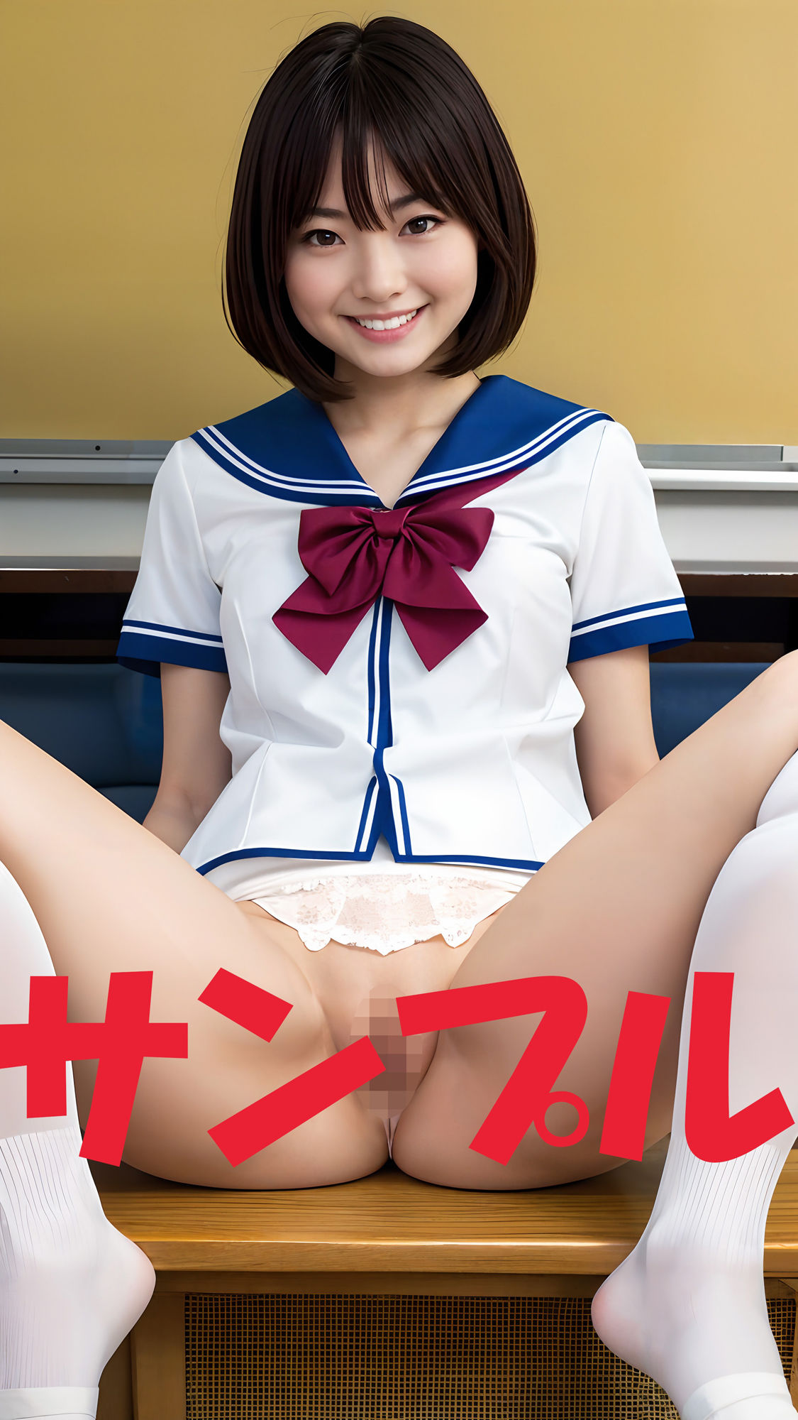 4K画質！全員18歳！拘りのM字開脚！第1弾＜教室であの子のあそこが見たい！＞ サンプル6ページ目